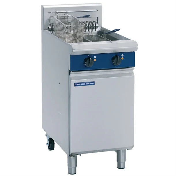 Blue Seal Twin Tank Twin Basket Free Standing Electric Fryer E44