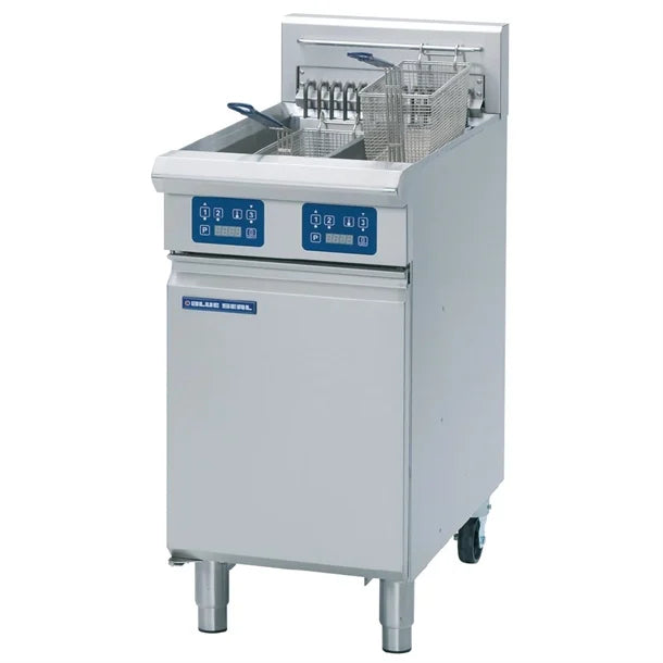 Blue Seal Twin Tank Twin Basket Free Standing Electric Fryer E44E